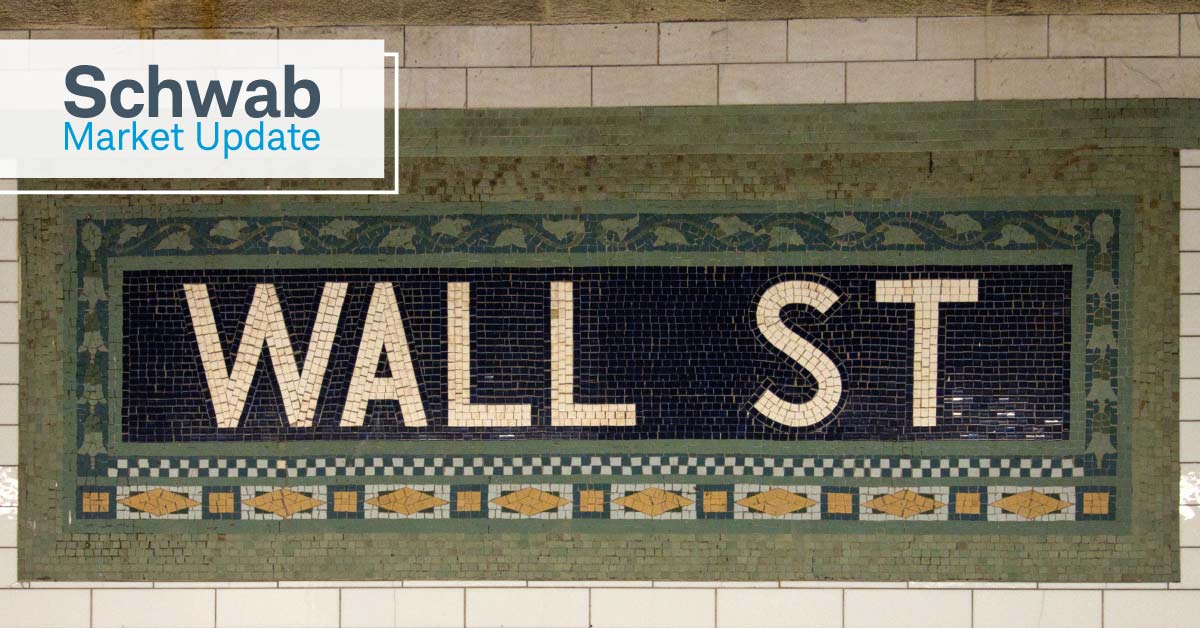 Schwab Market Update: A Wall Street subway sign in Manhattan.