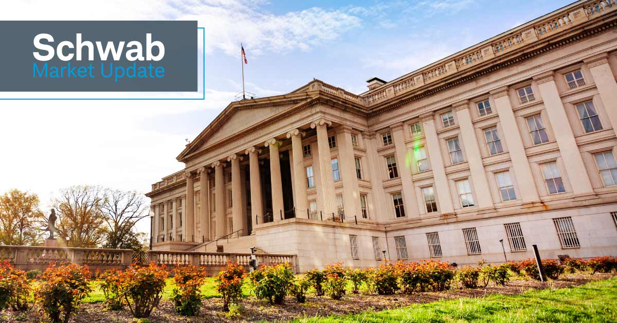 Schwab Market Update: The U.S. Treasury building in Washington, DC.