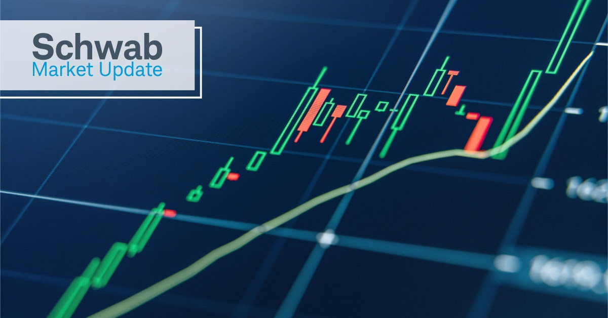 Schwab Market Update: A generic stock chart.