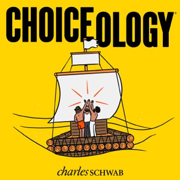 Illustration of men high-fiving on a sailing raft