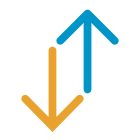 Two vertical arrows icon